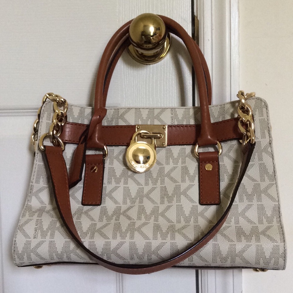 Michael Kors 💯 Authentic Purse Tote Vanilla